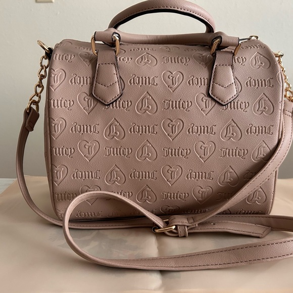 Juicy Couture Blush Pink Embossed Satchel Bag - Picture 2 of 4